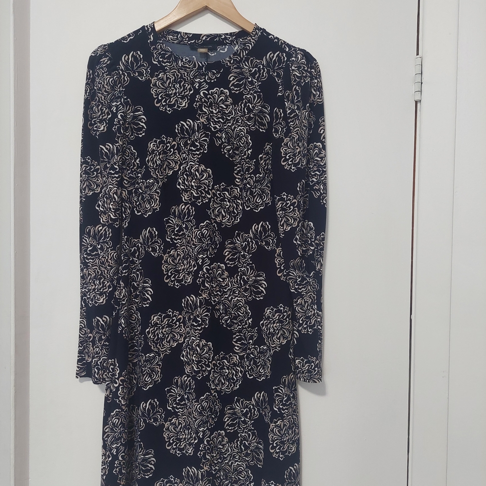 Tommy Hilfiger Navy Floral Long Sleeve Dress